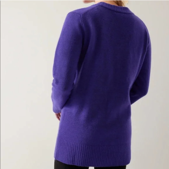 Athleta Westwood Sweater in Noble Blue Size Medium - Picture 4 of 8